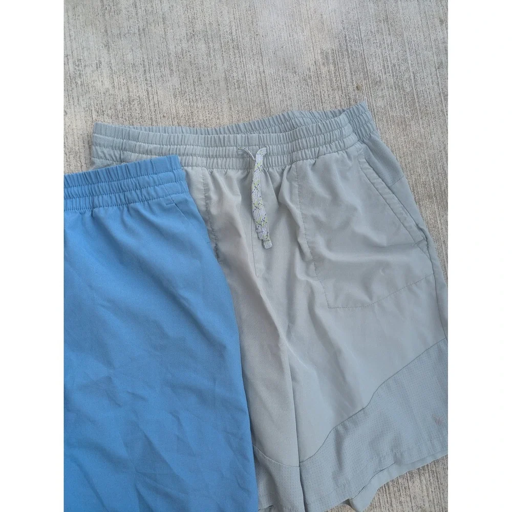 Old Navy Shorts Boy's XL Blue Gray StretchTech Quick Dry Athletic 2-Pack